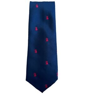 Austico Tie Dark Blue‎ with Red Koala Pattern